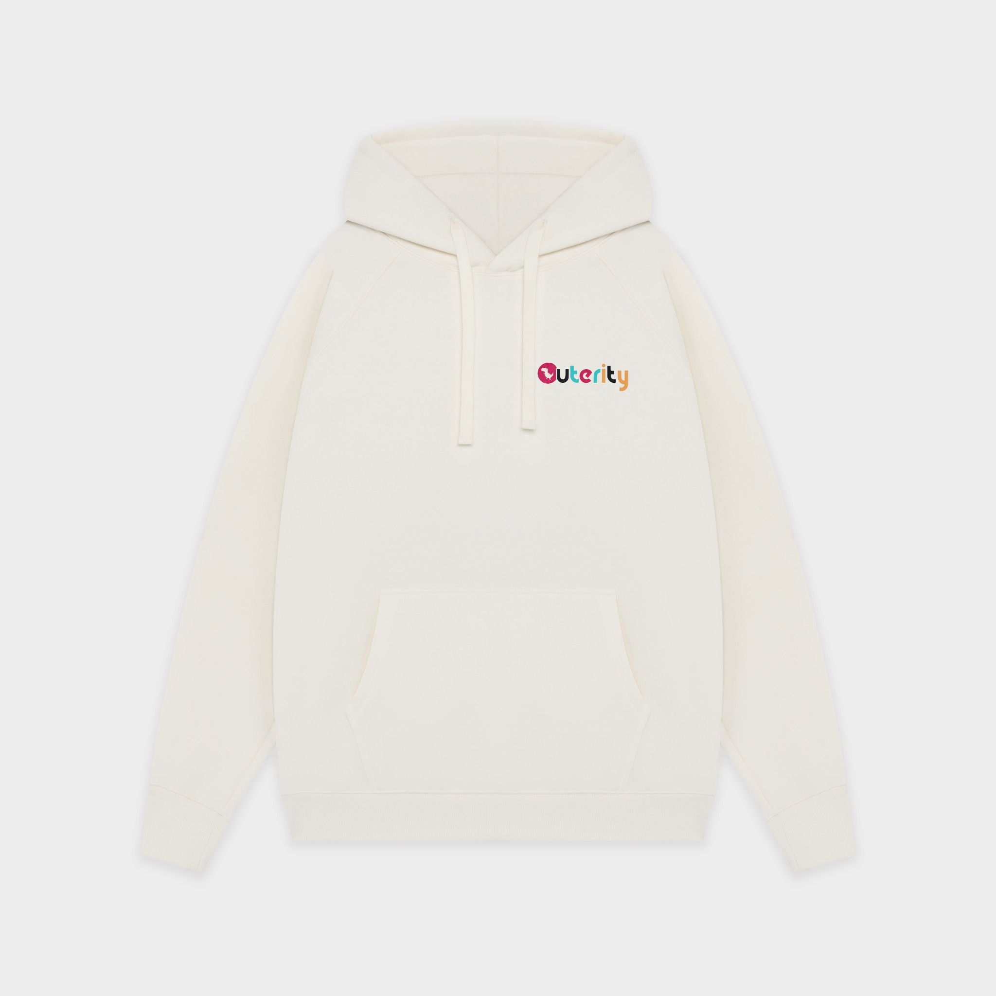 Hoodie Outerity No Internet / Canoli Cream