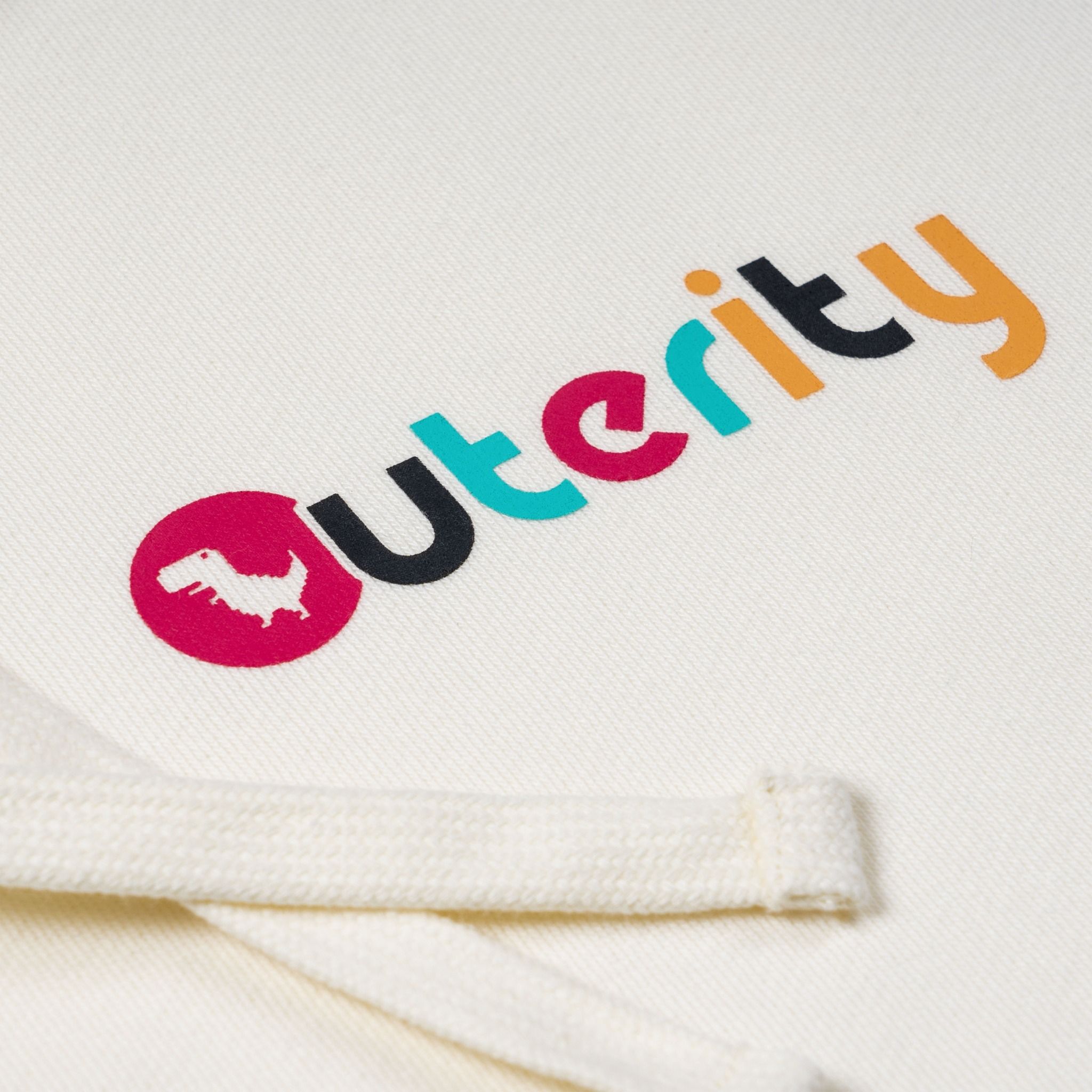 Hoodie Outerity No Internet / Canoli Cream