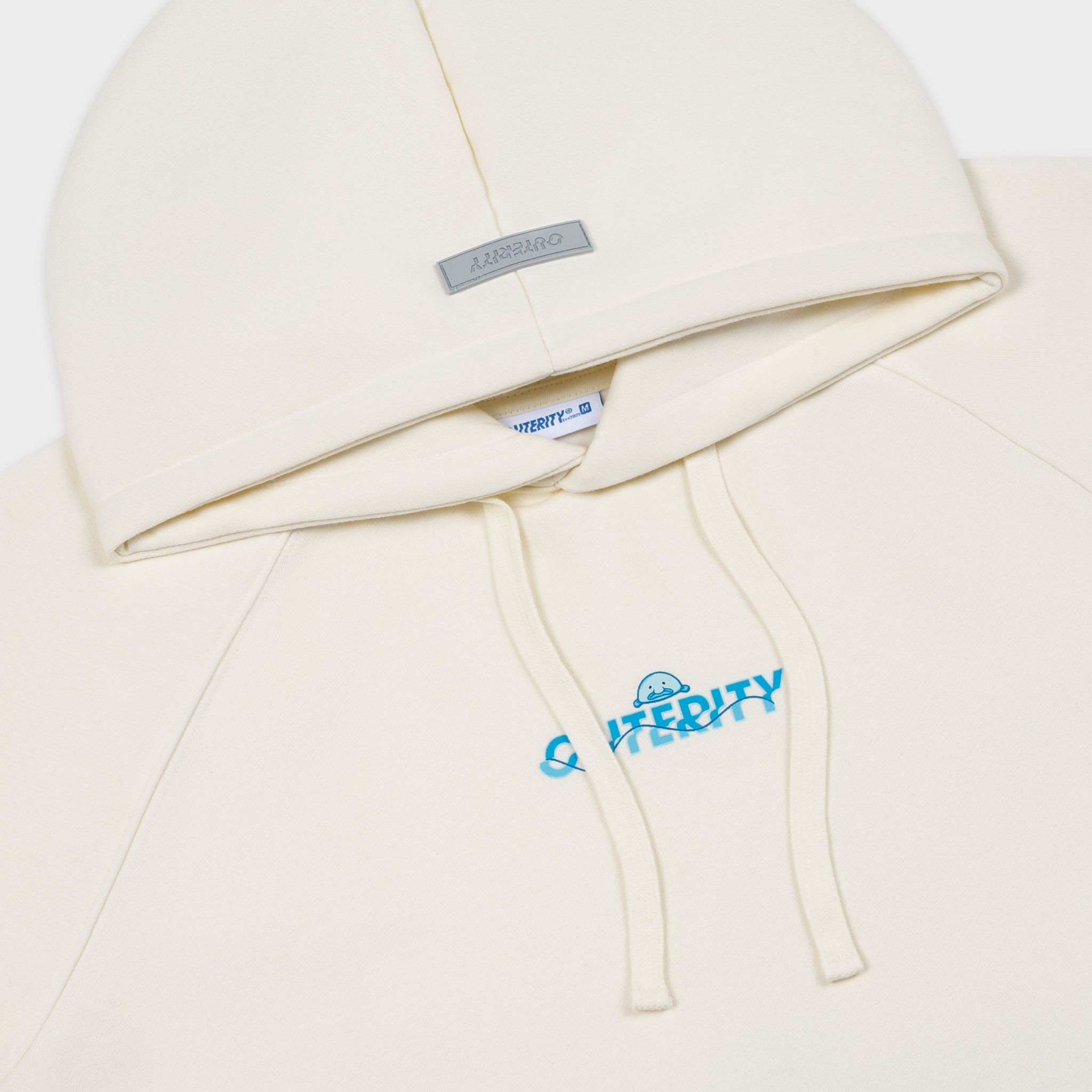 Hoodie Outerity Blue Fish / Canoli Cream