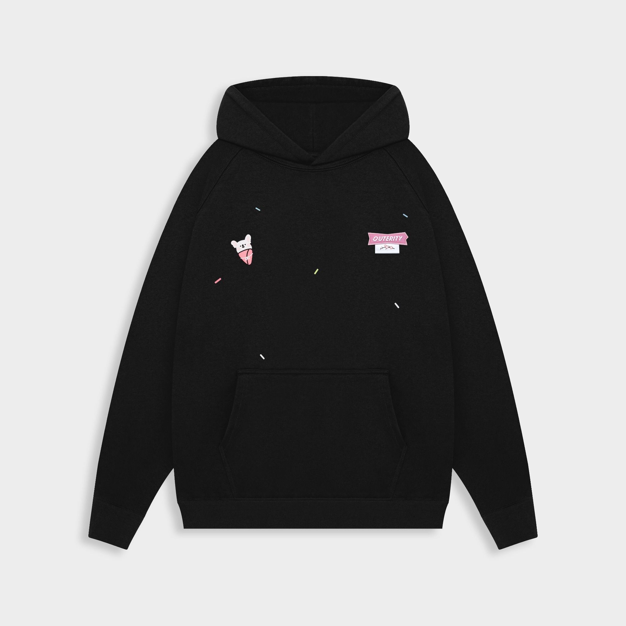 Outerity Ice Cream Hoodie / Black