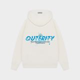  Outerity Hoodie Double Zip Blue Fish / Canoli Cream 