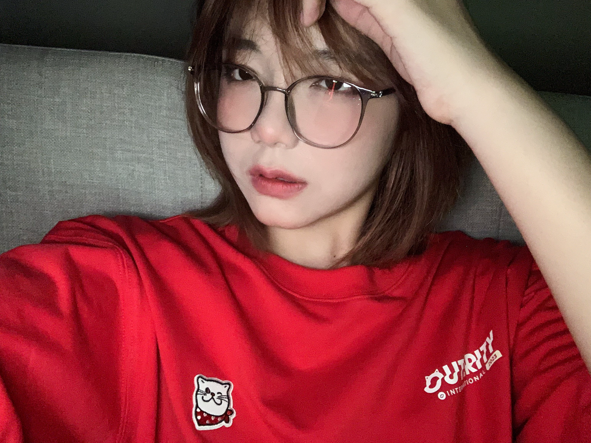 Outerity Meowment Tee | Meows Collection / Red