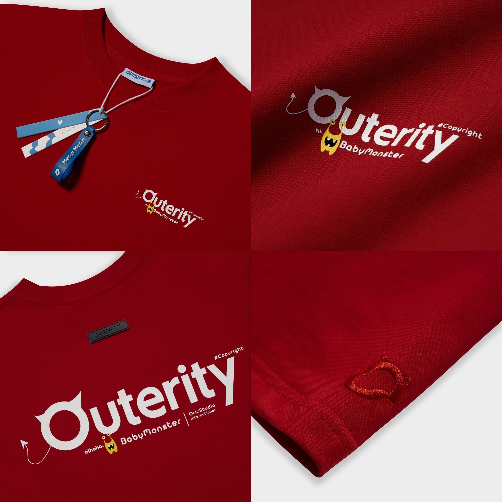 Outerity BabyMonster Tee - Meow Collection / Red