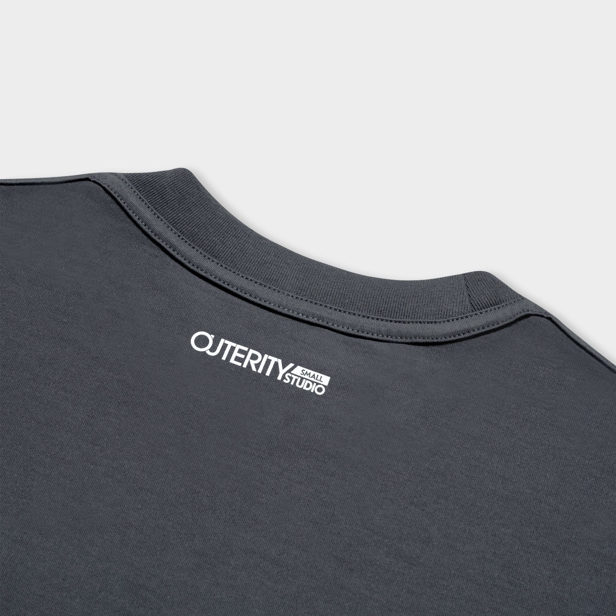 Outerity Double Tee Collection - Fried Egg / Gray Pinstripe