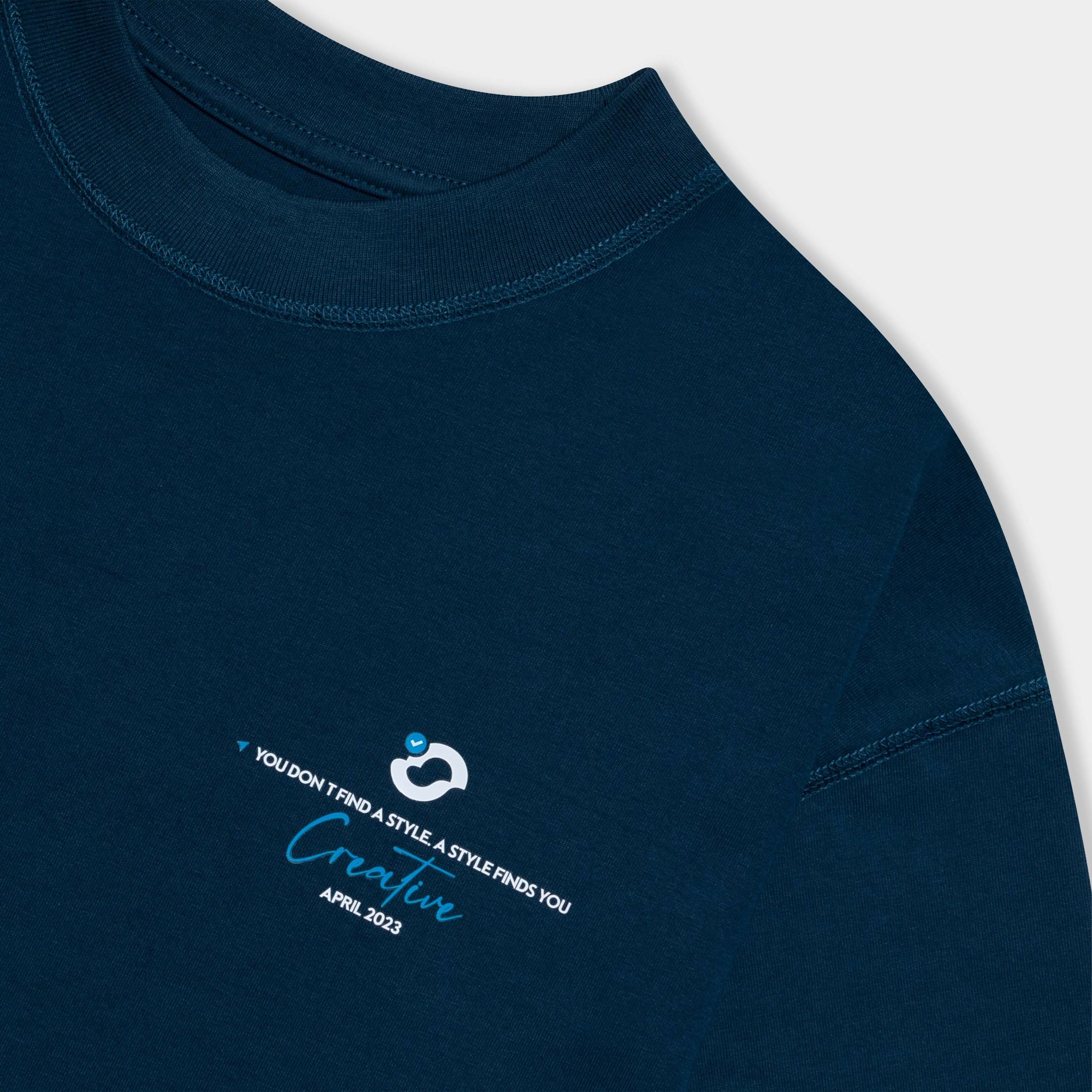 Outerity Double Tee Collection - Blue Heart / Navy