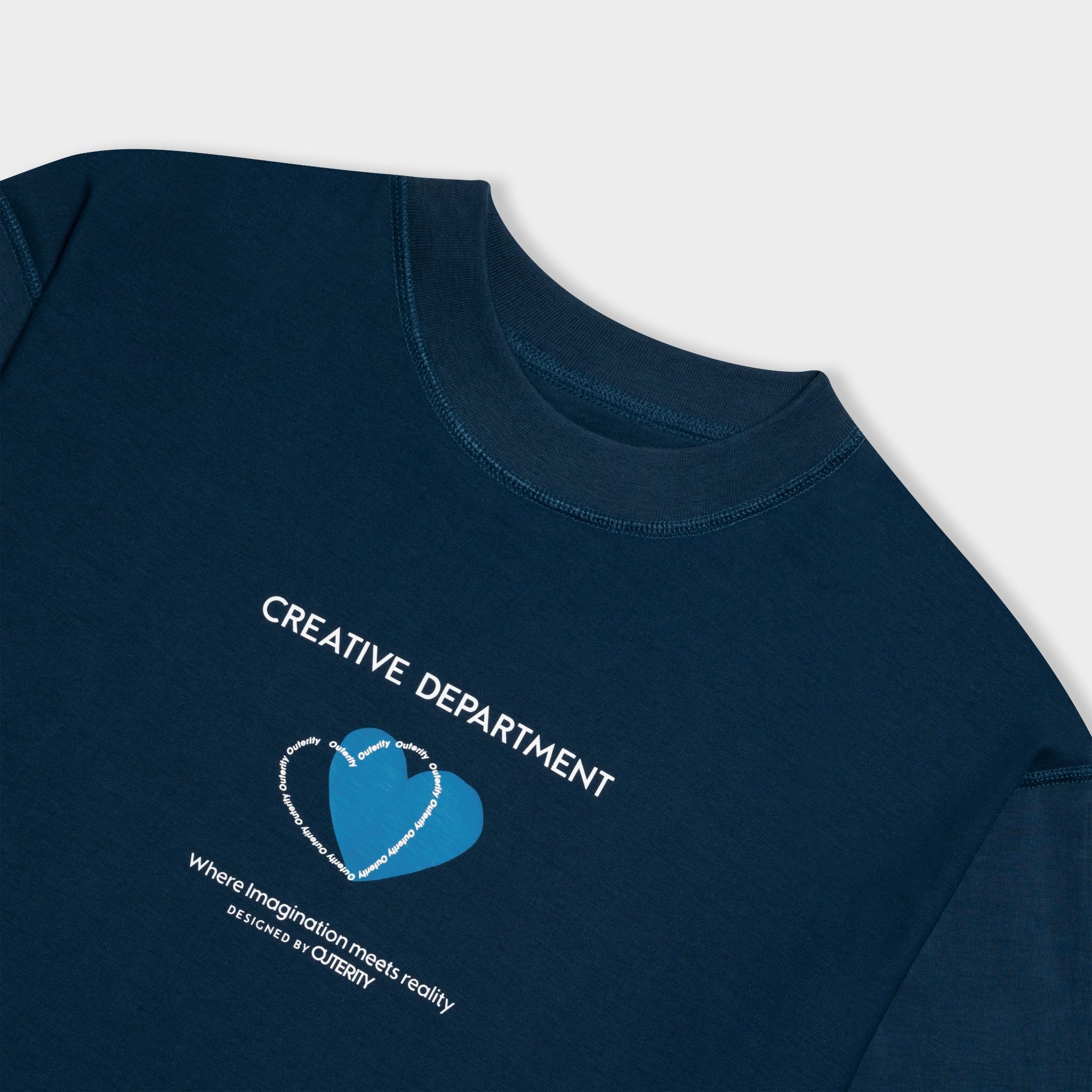  Outerity Double Tee Collection - Blue Heart / Navy 