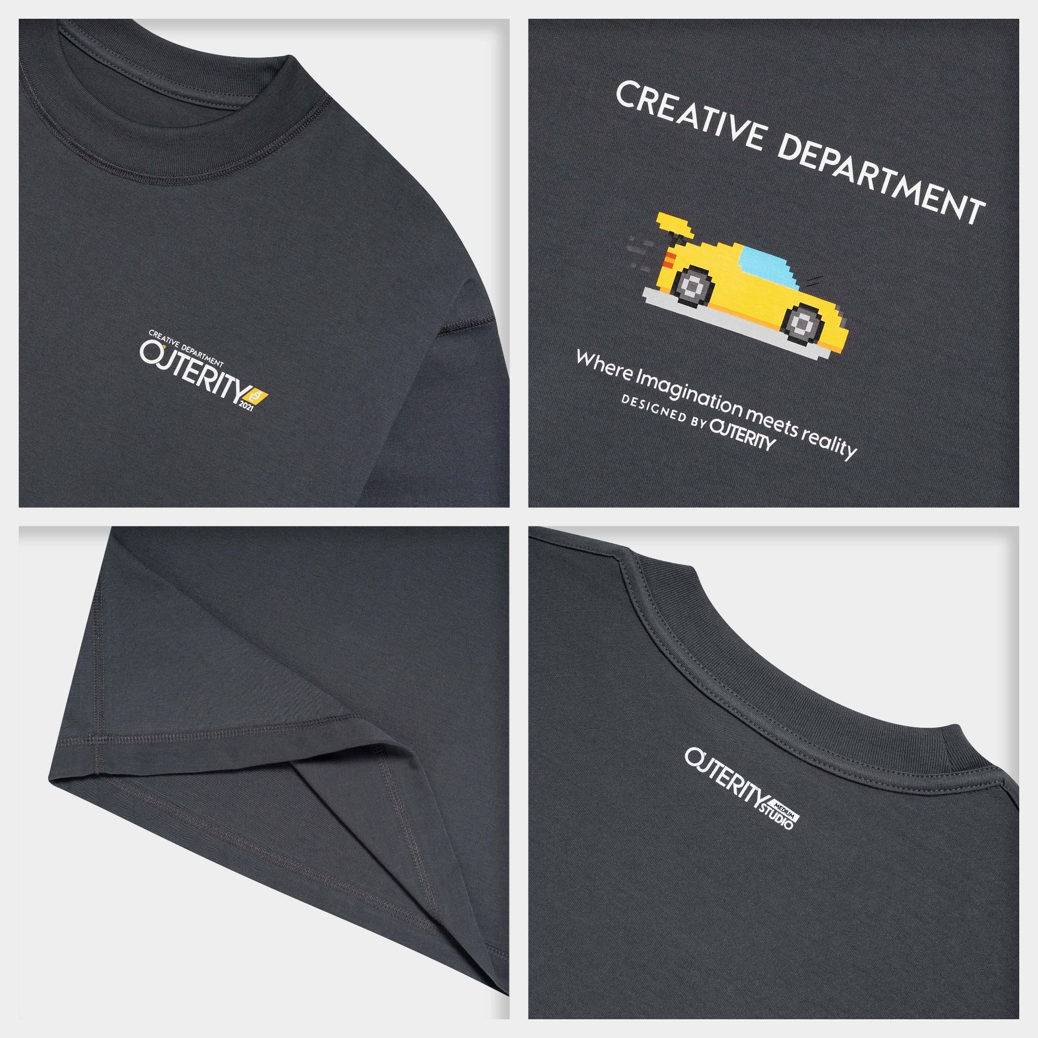 Outerity Double Tee Collection - Racing Car / Gray Pinstripe