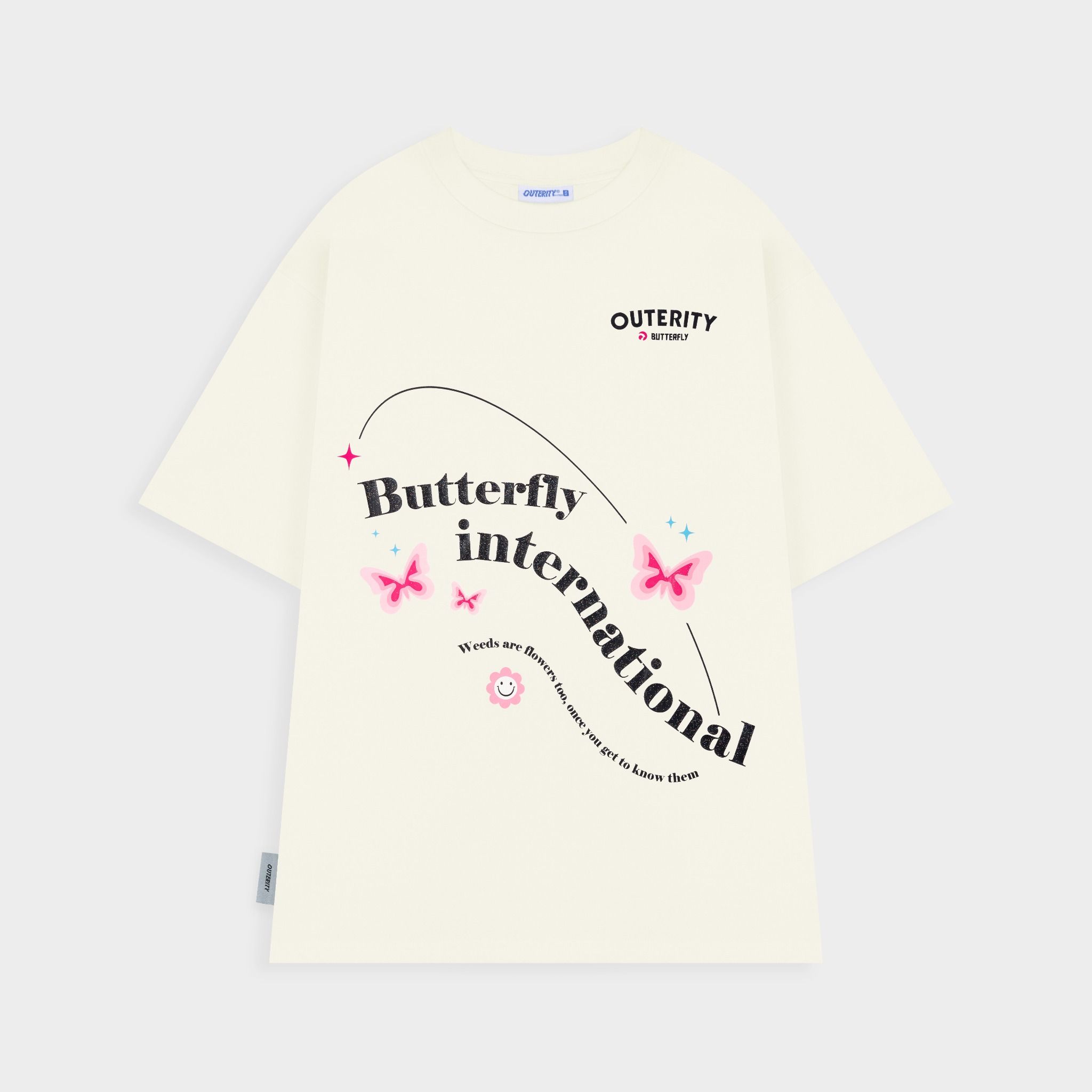 Outerity Little Butterfly Tee / White new Color