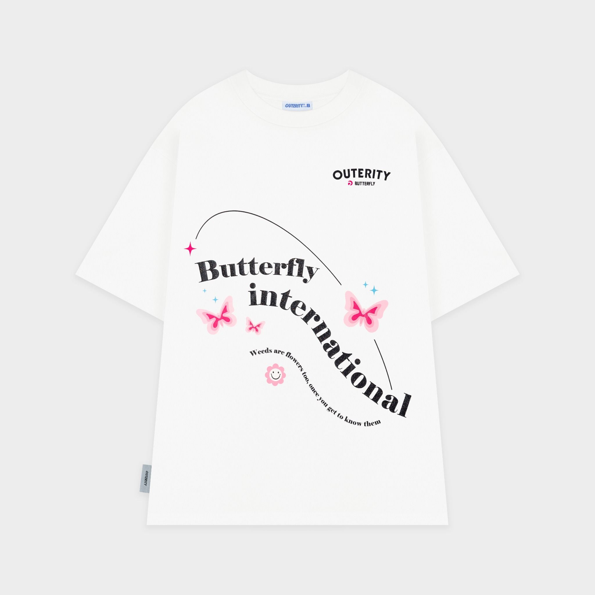 Outerity Little Butterfly Tee / White new Color