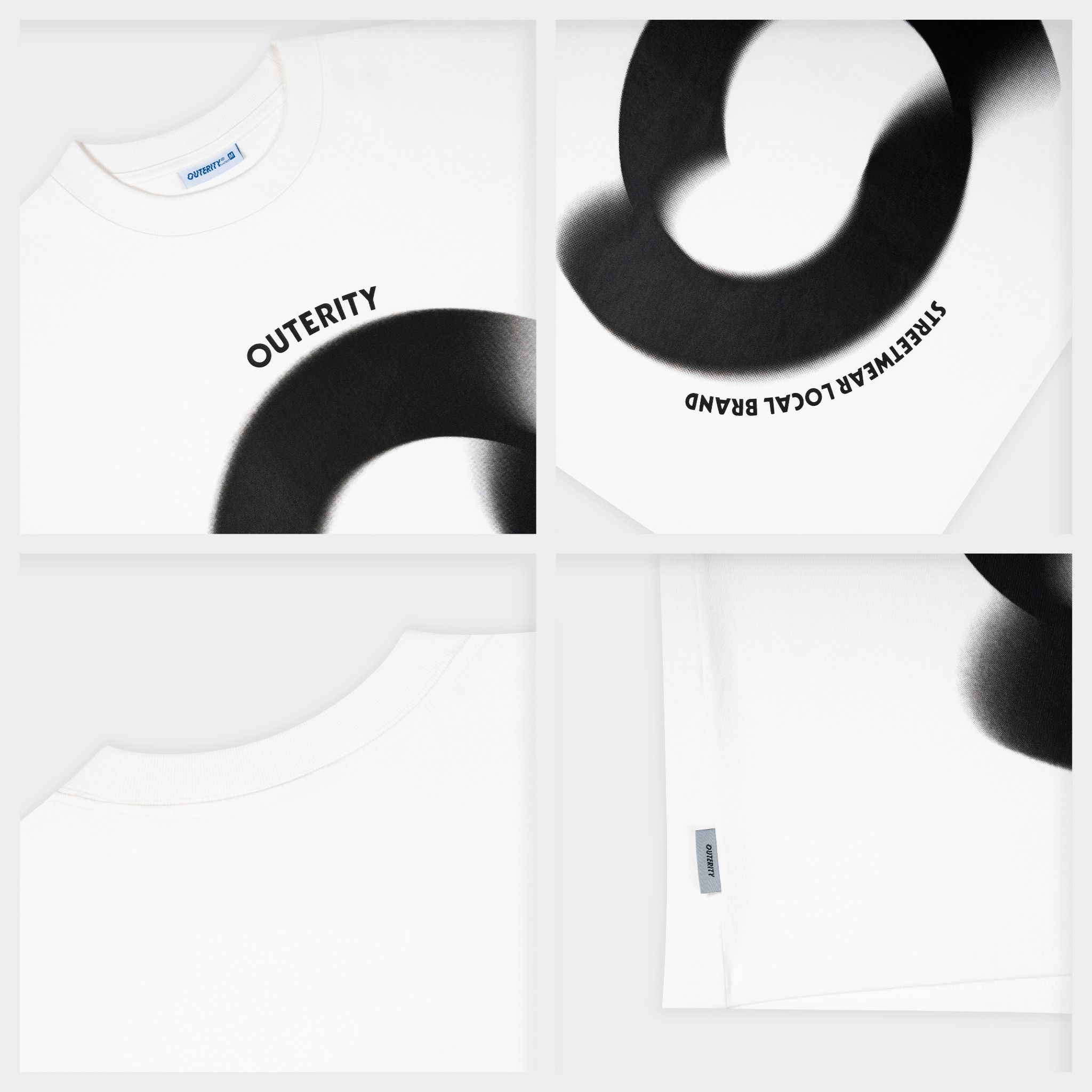 Outerity Illusion tee / White new