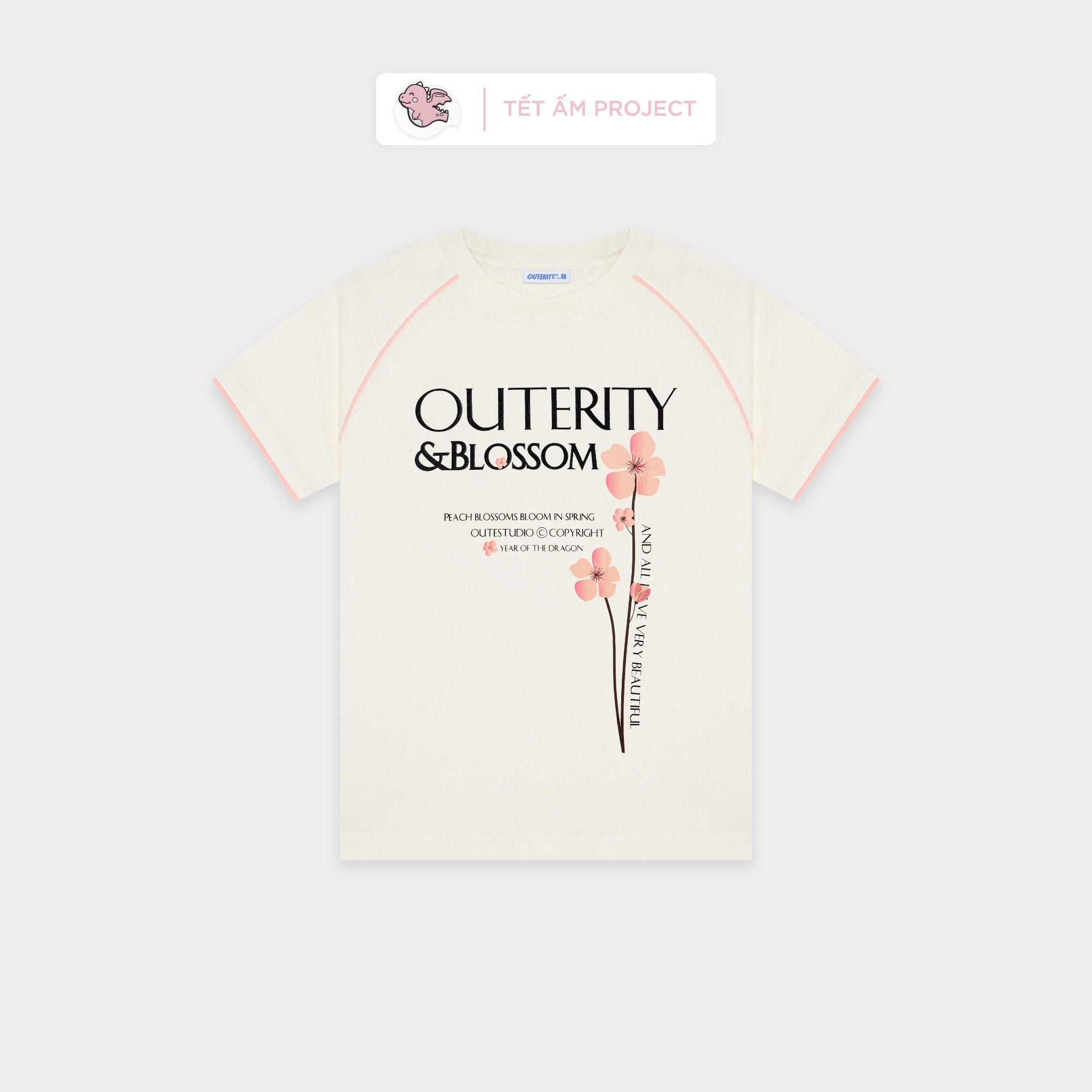  OuterityKids Blossom Tee / Cannoli Cream 