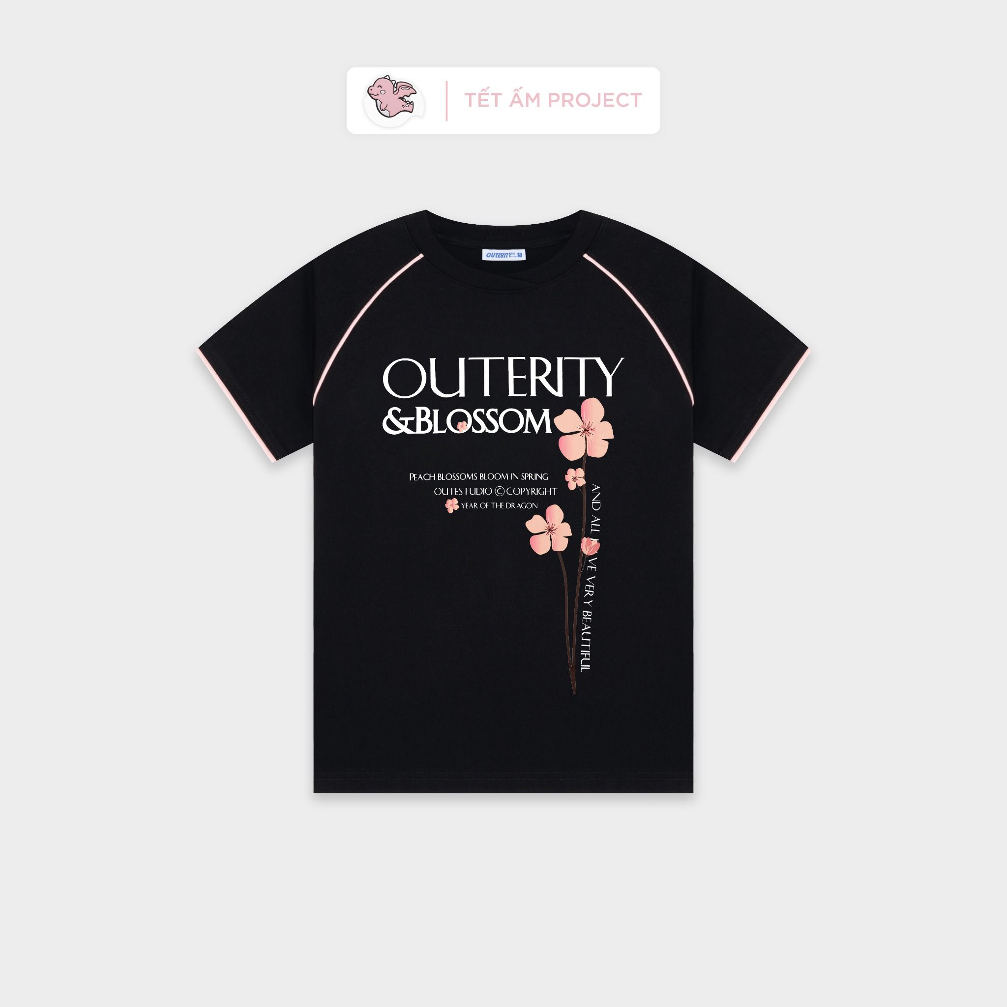  OuterityKids Blossom Tee / Black 