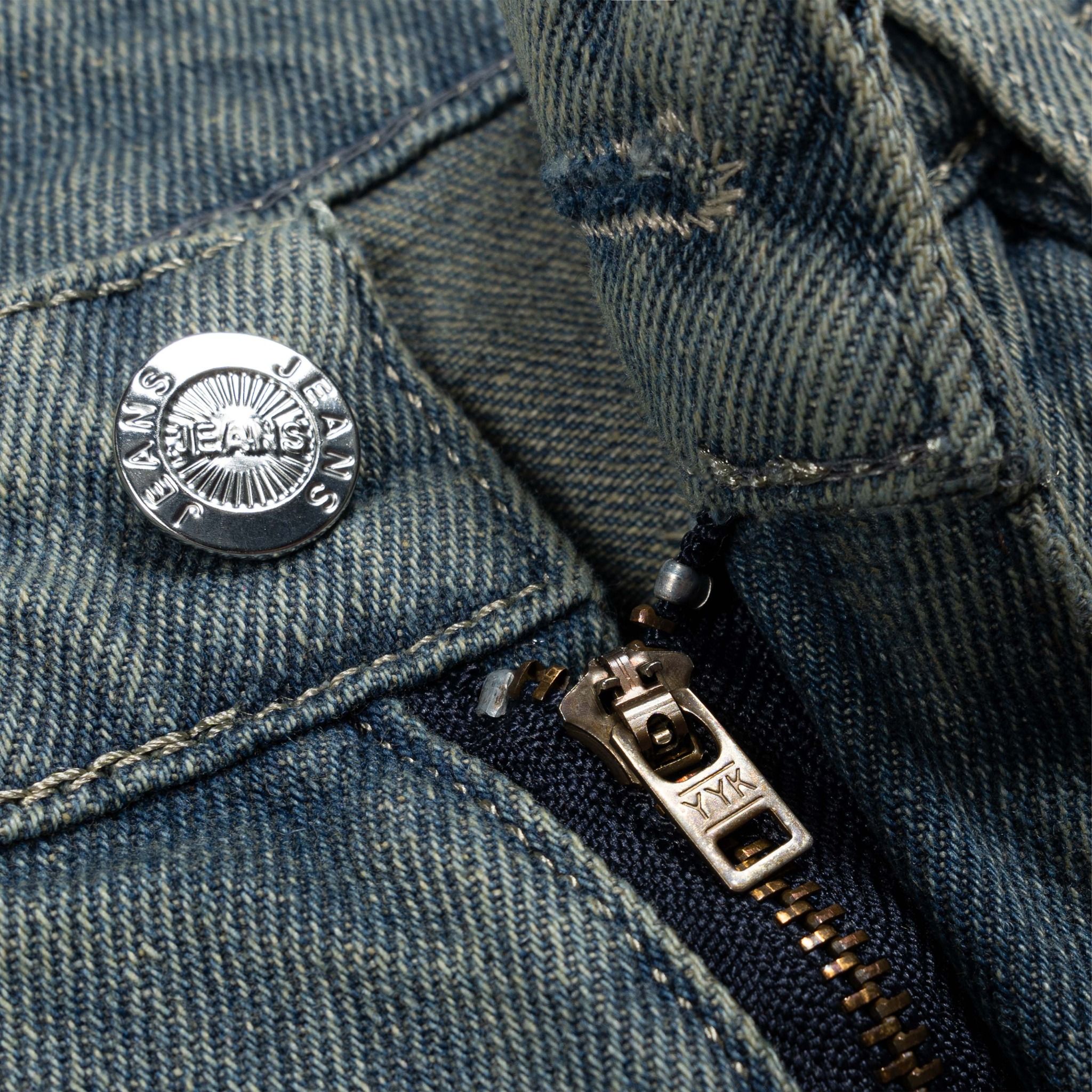 Outerity Jean Wash Cạp Cao Form Unisex / Xám Tiêu