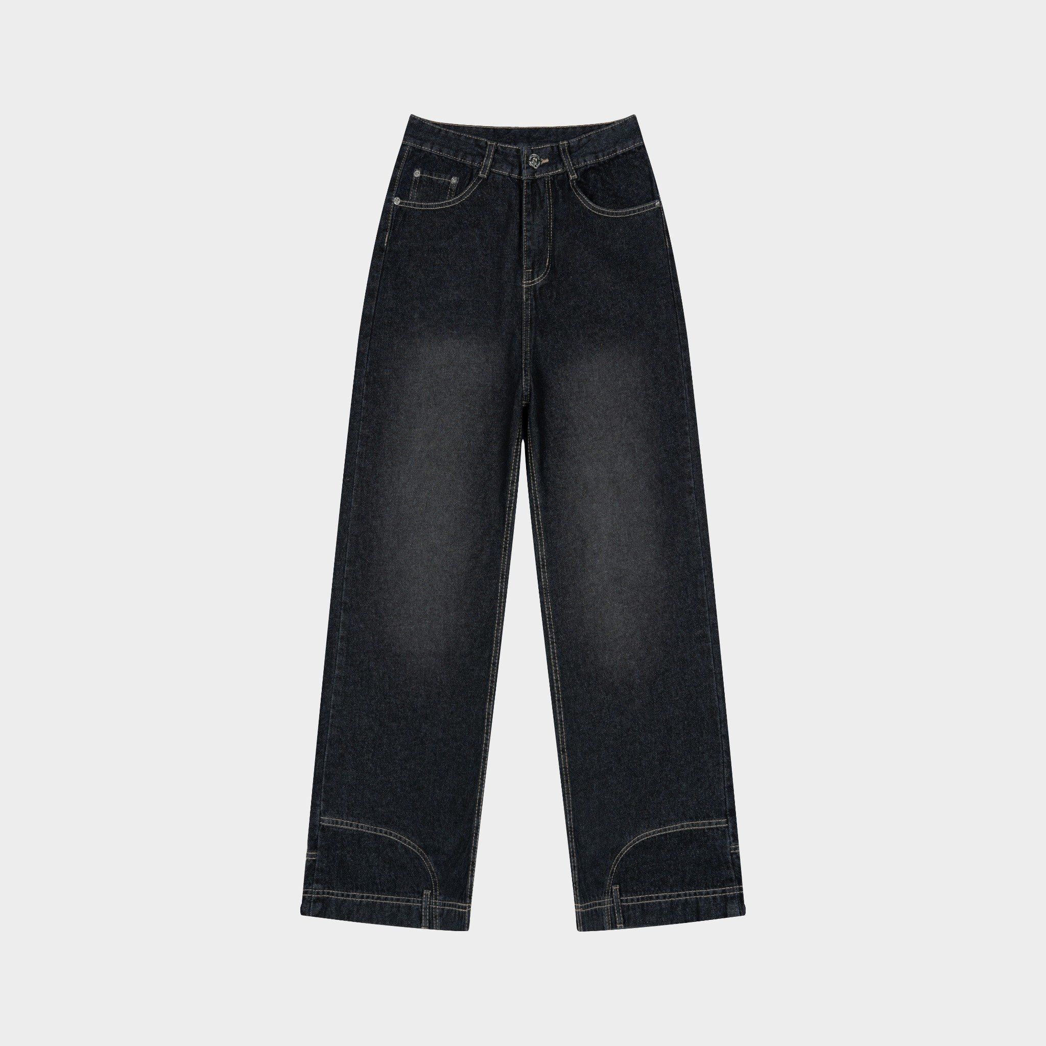  Outerity Jean Bottom Up Form Unisex  /  Đen Wash 