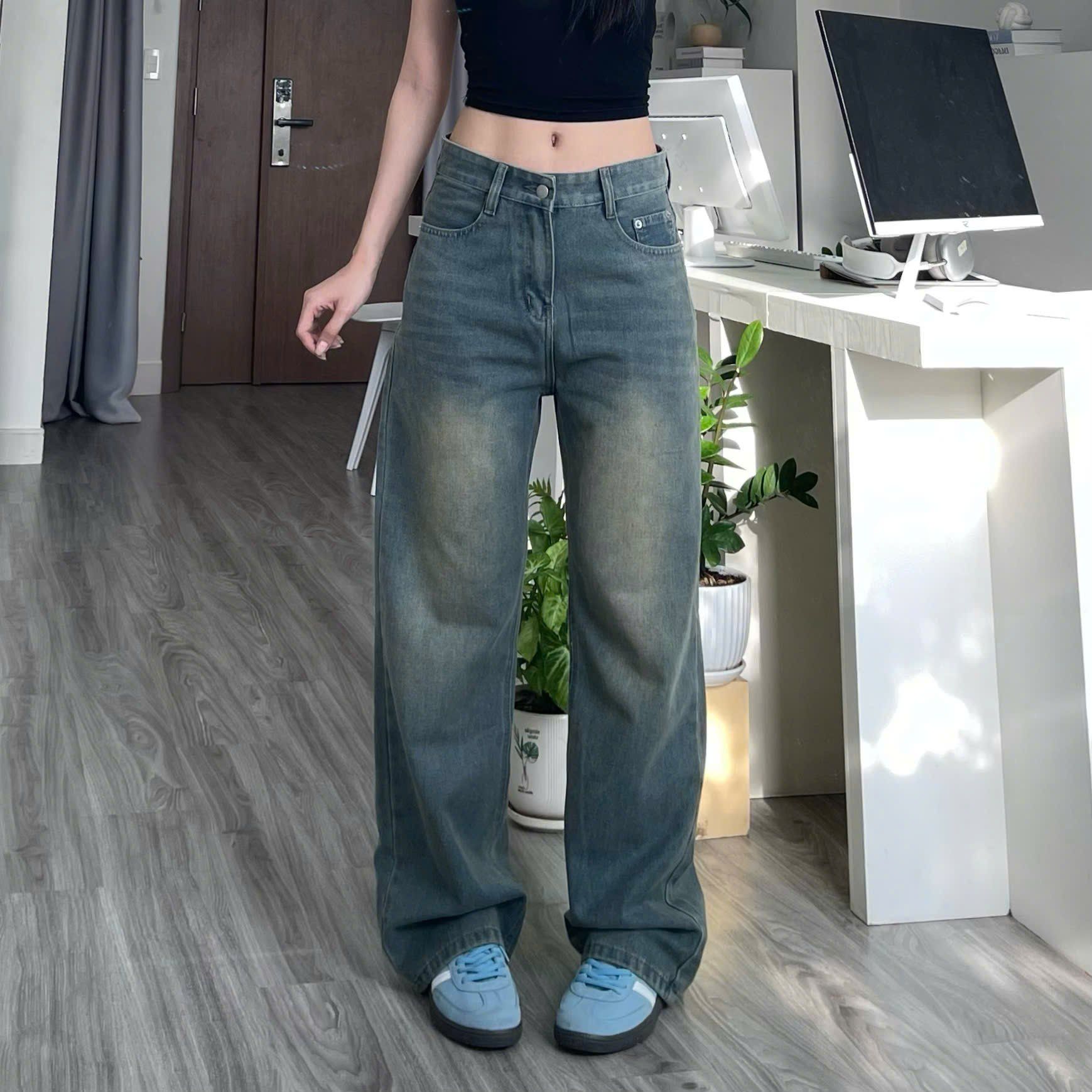 Outerity Jean Wash Ver.2 Cạp Cao Form Unisex