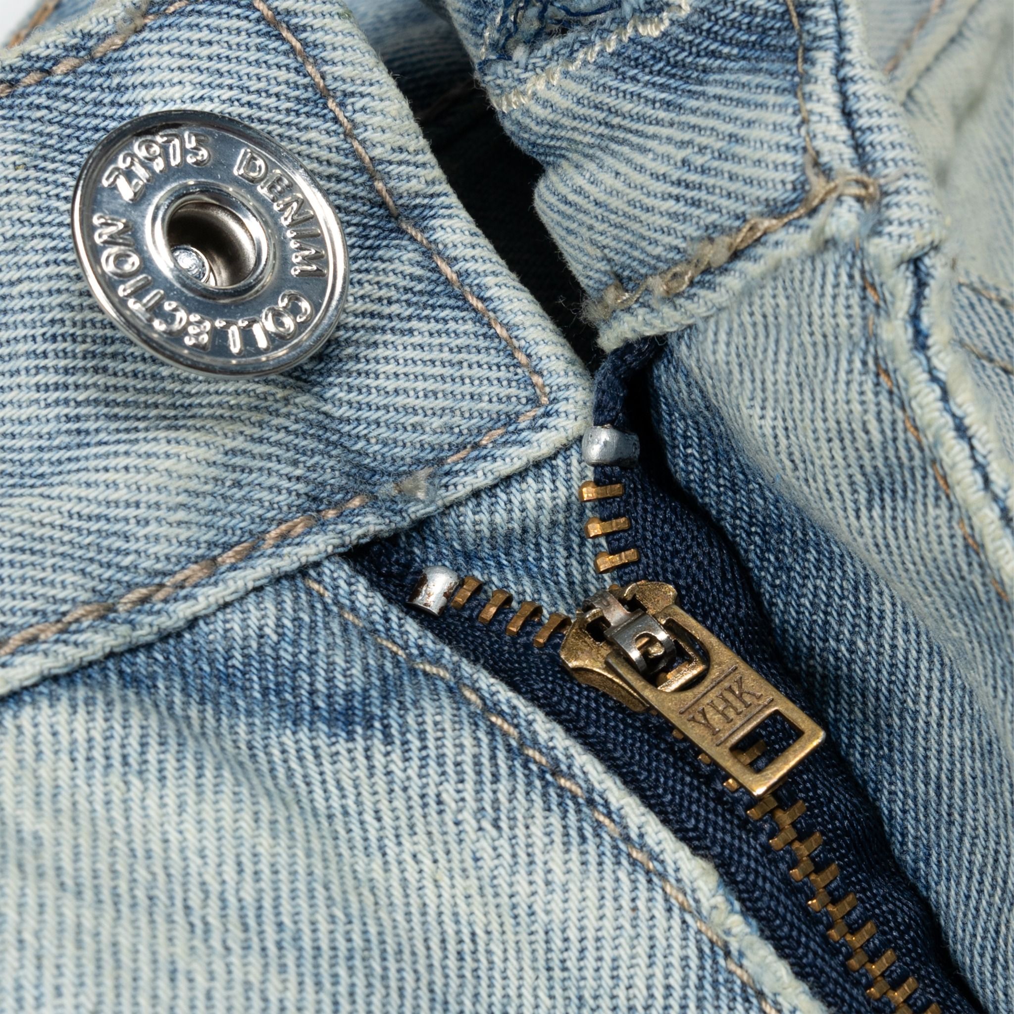 Outerity Jean Bottom Up Form Unisex / Xanh Vàng