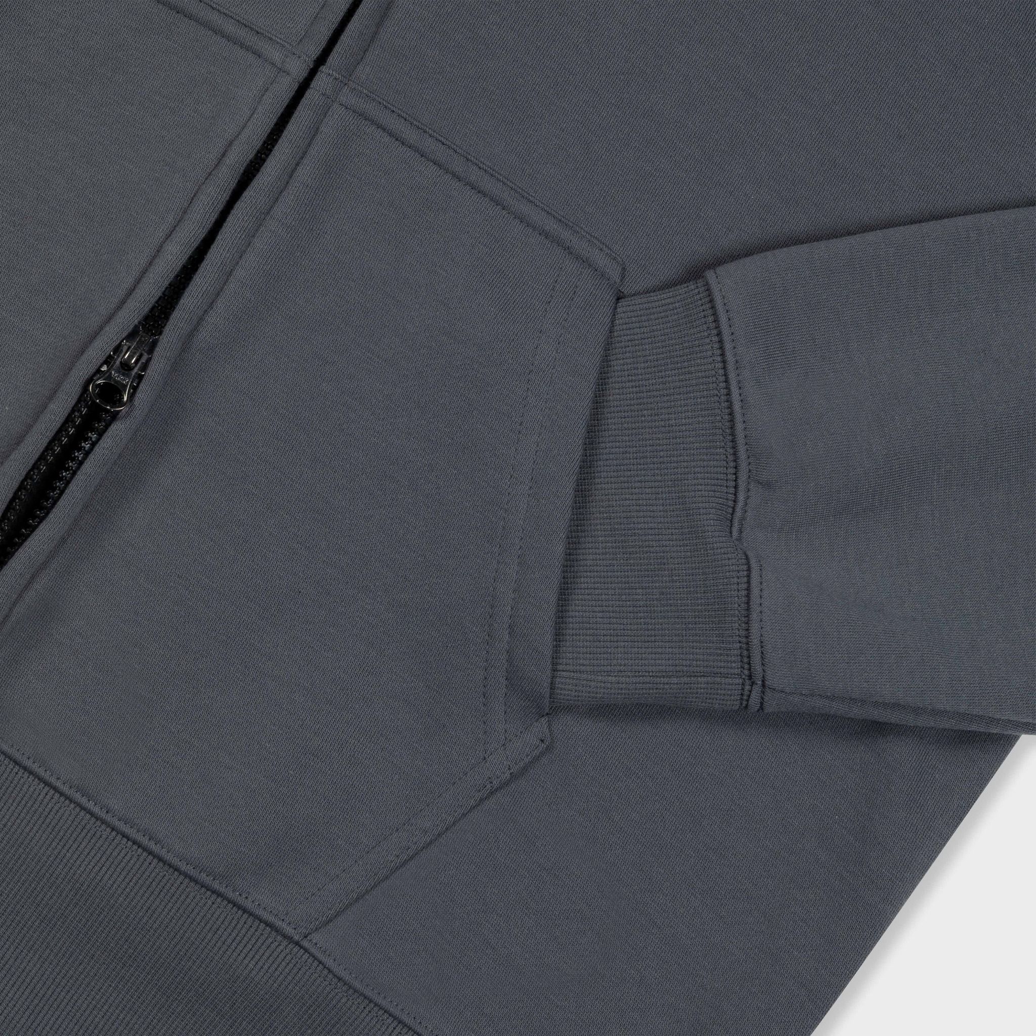 Outerity Basic Hoodie Double Zip Dino / Gray pintripe