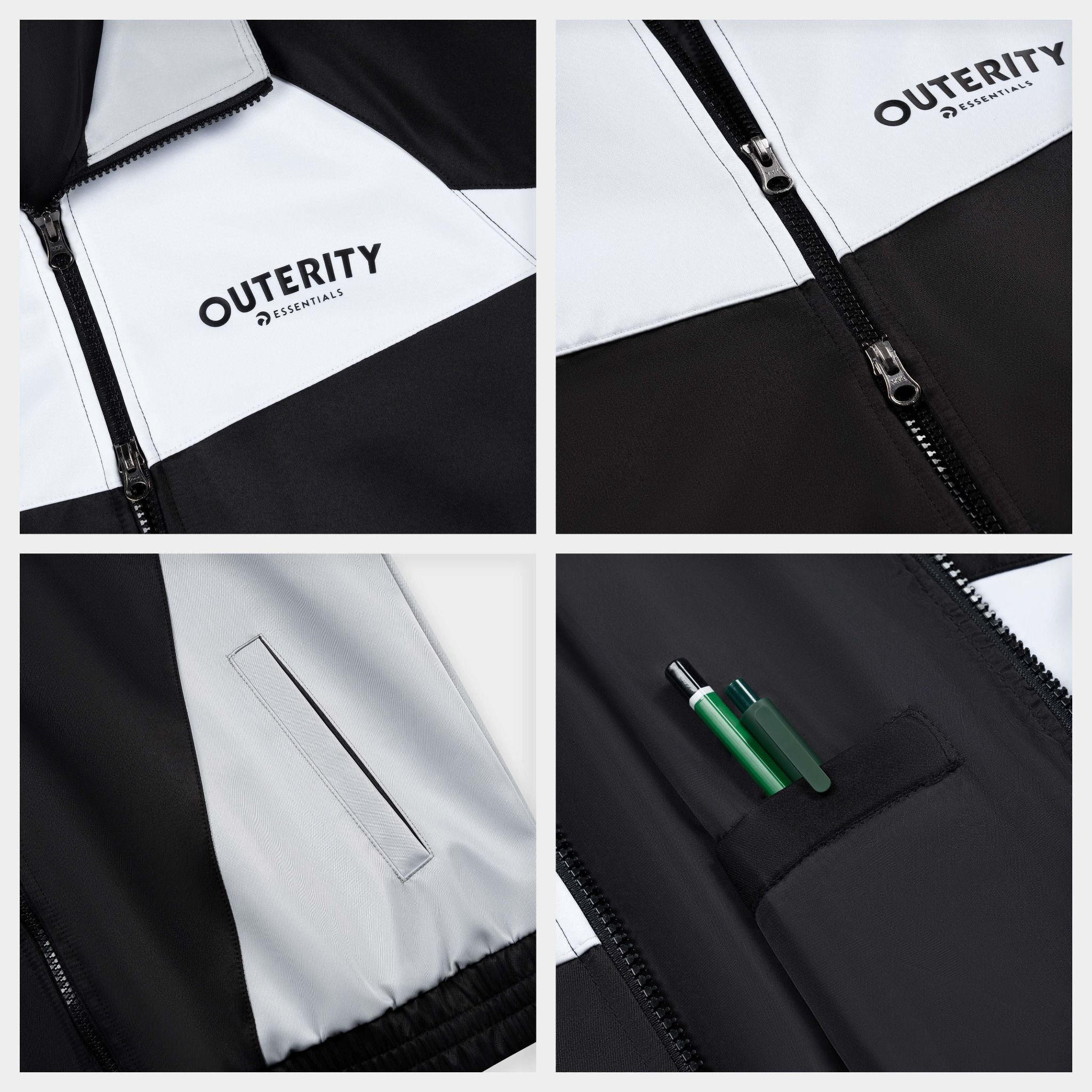 Outerity Giza Double Zip Jacket / Black