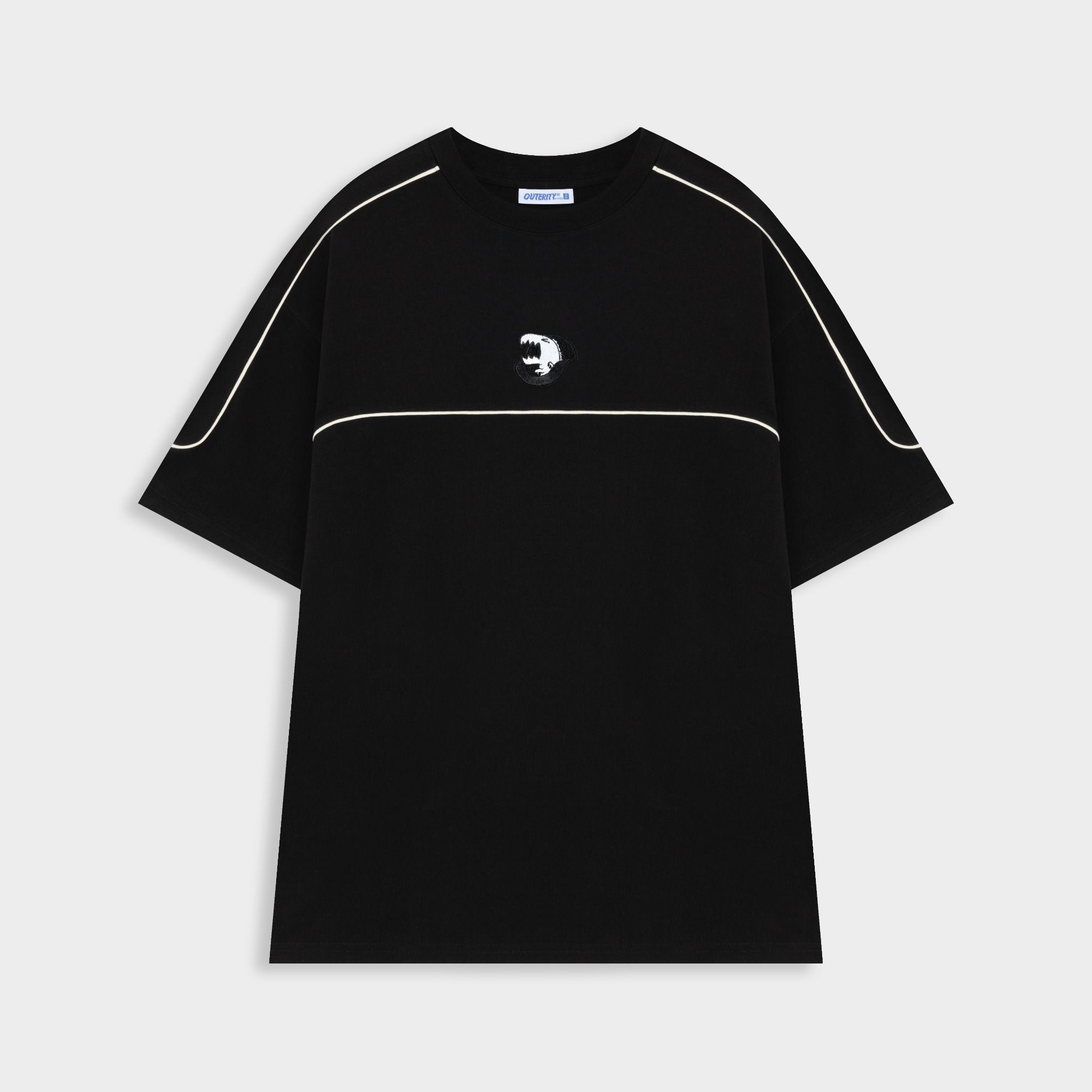 Outerity Line Dino Tee / Black - Cano