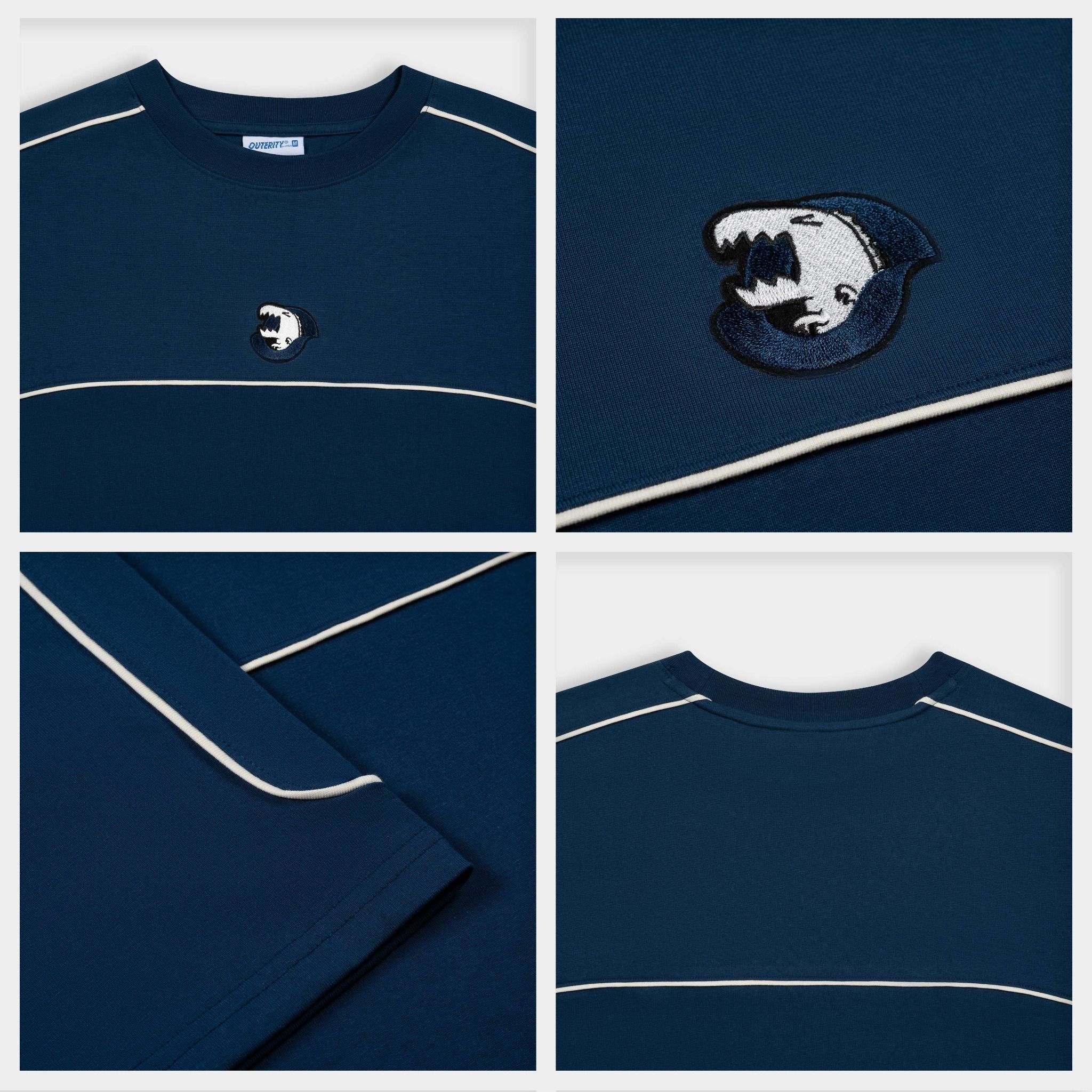  Outerity Line Dino Tee / Navy - Cano 