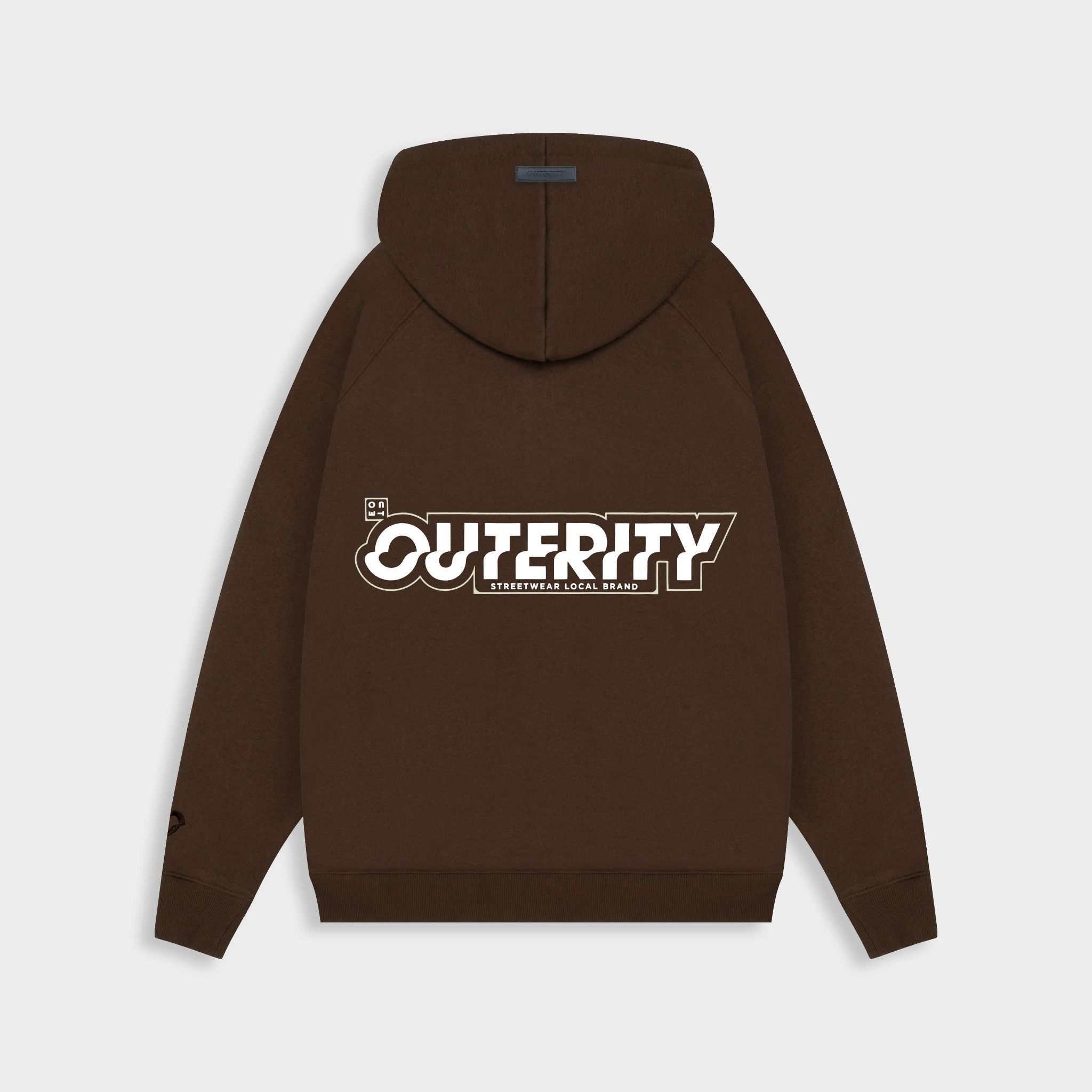 HOODIE ZIP SIGNATURE / BROWN COLOR
