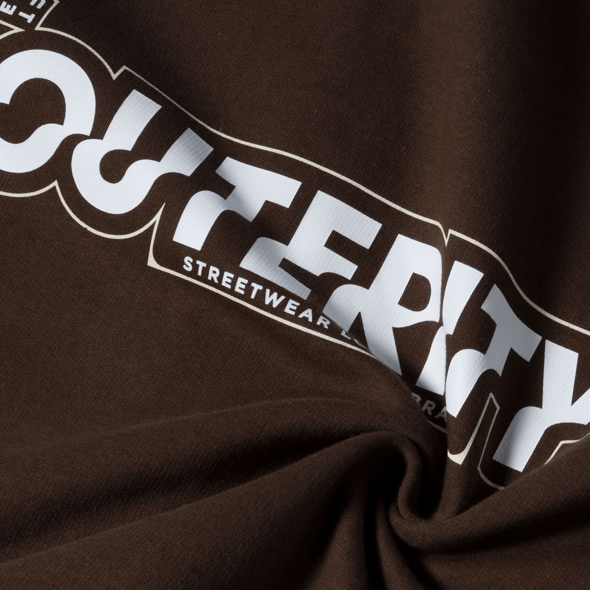  HOODIE ZIP SIGNATURE / BROWN COLOR 