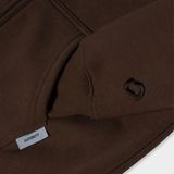  HOODIE ZIP SIGNATURE / BROWN COLOR 