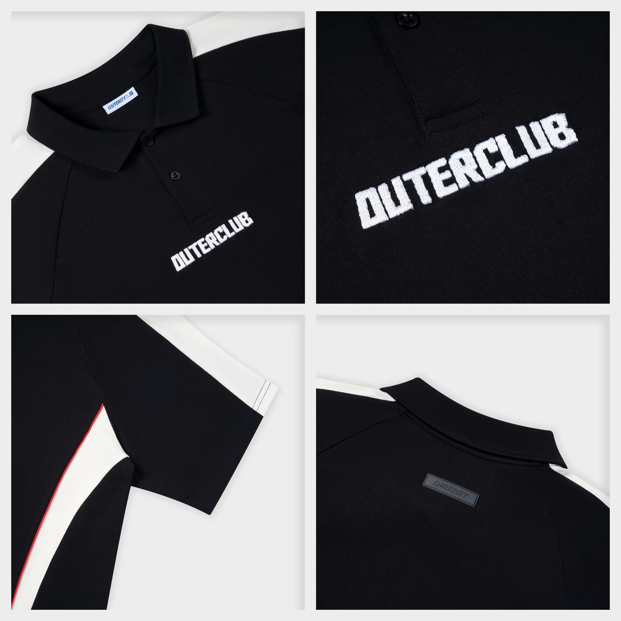 Polo Outerity Streaky / Black - Canoli - OSD5 1002