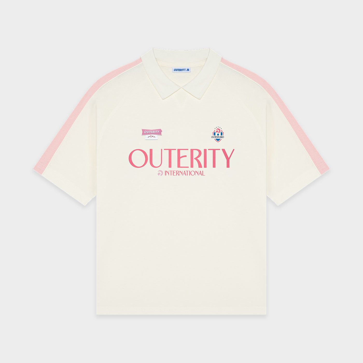  OuterityKids Five Stars Polo / Cannoli Cream 