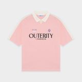  OuterityKids Five Stars Polo / Pastel Pink 