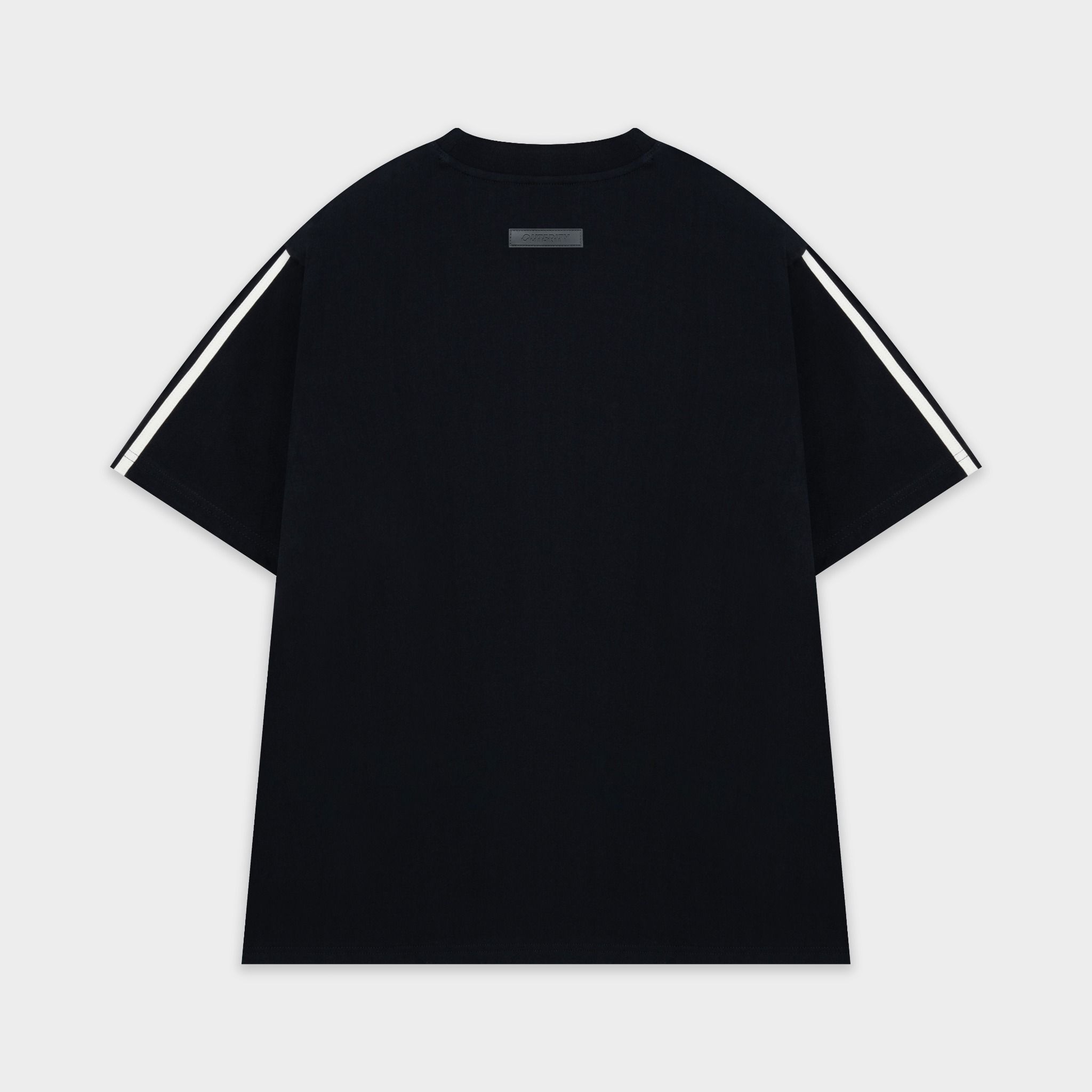 Outerity Sporty Basic Tee / Black & Canoli cream