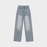  Outerity Jean Wash Cạp Cao Form Unisex  /  Xám Nhạt 