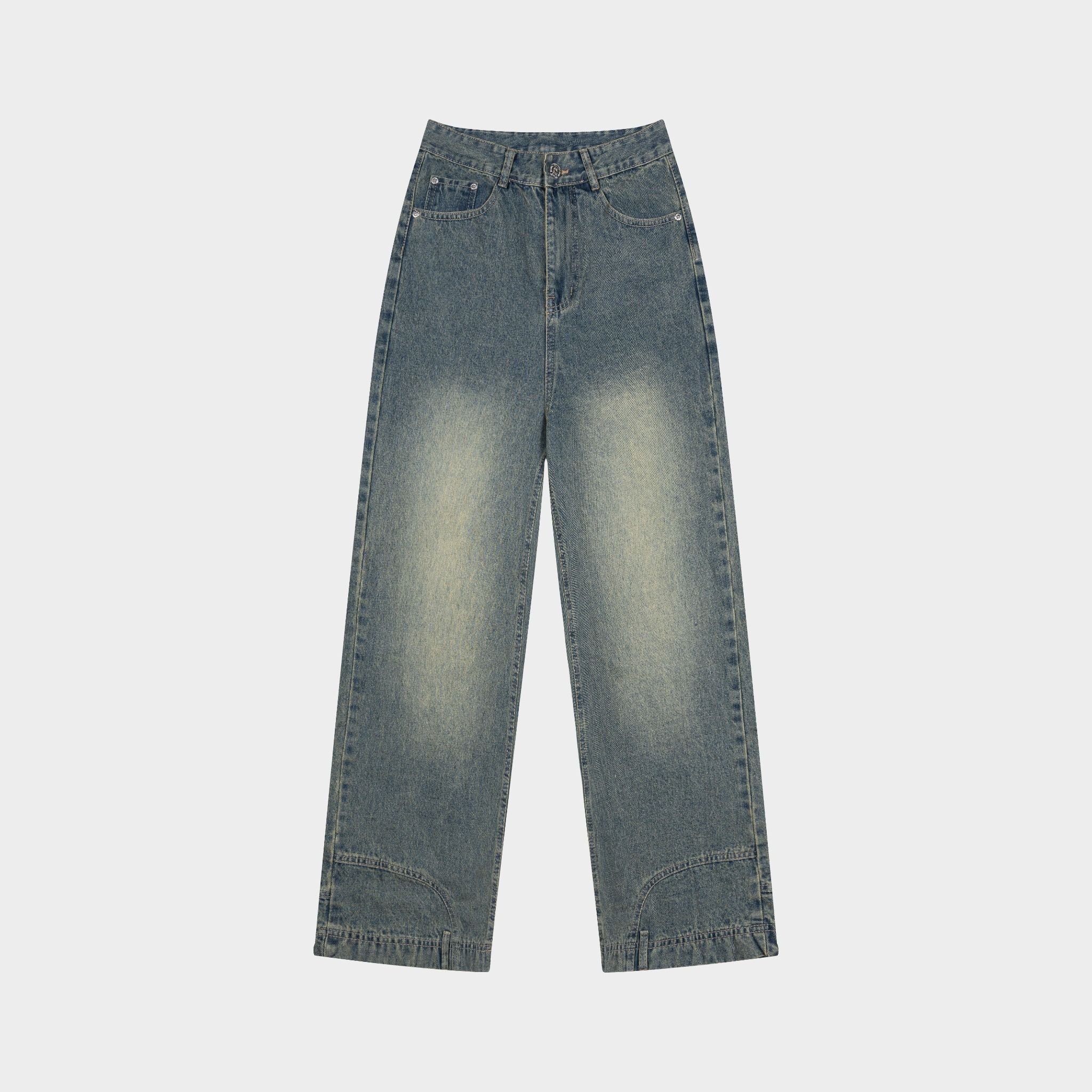  Outerity Jean Bottom Up Form Unisex  /  Xanh Vàng 