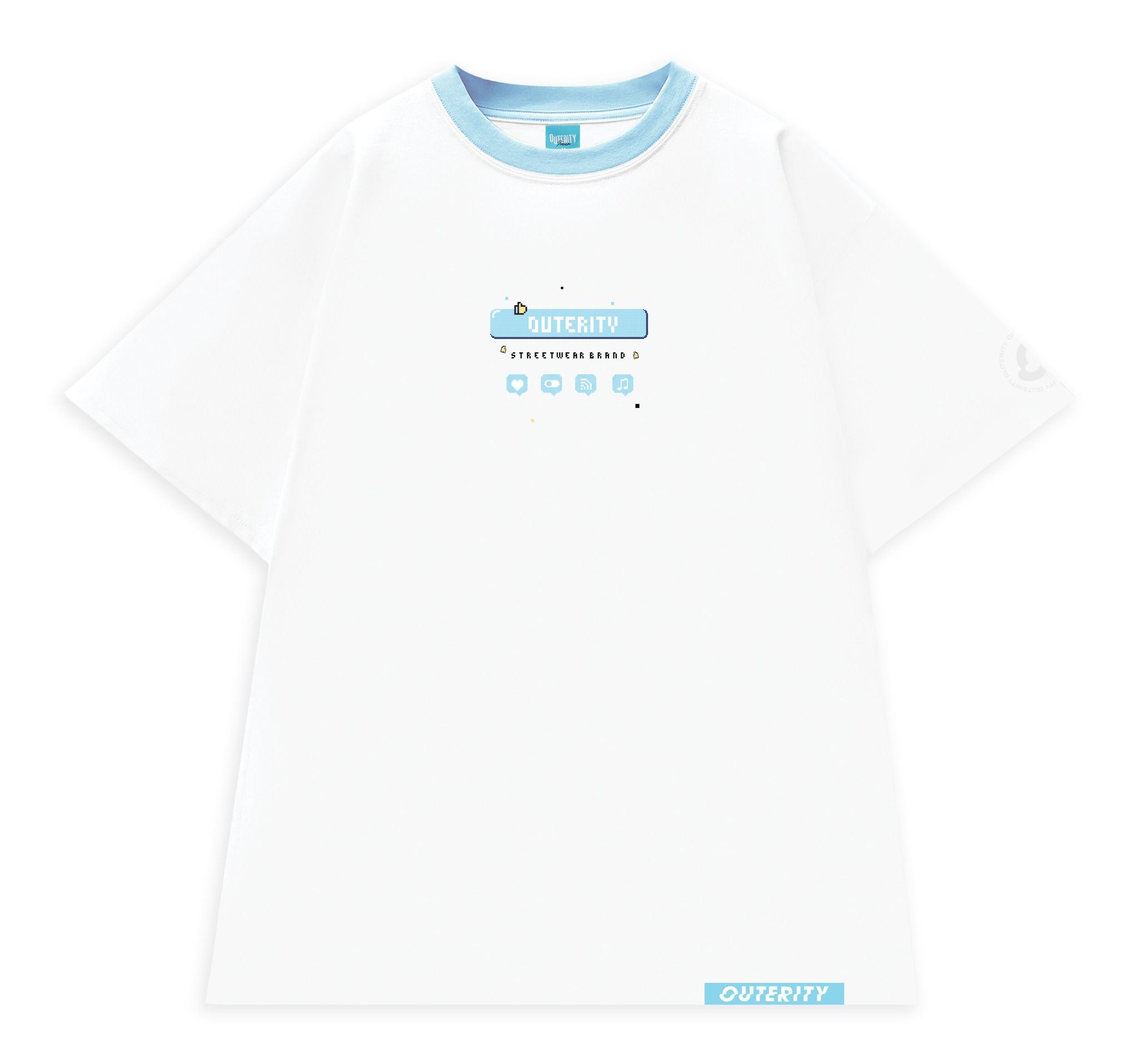 8 BIT ICON - BLUE TEE/ Ver 2.0