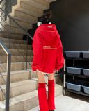  Outerity Hoodie Newfont - Meow Collection / Red 