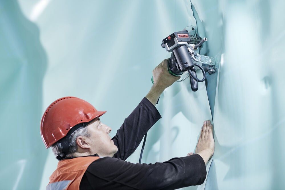 Máy Hàn Màng HDPE - PVC , TPO Twinny S