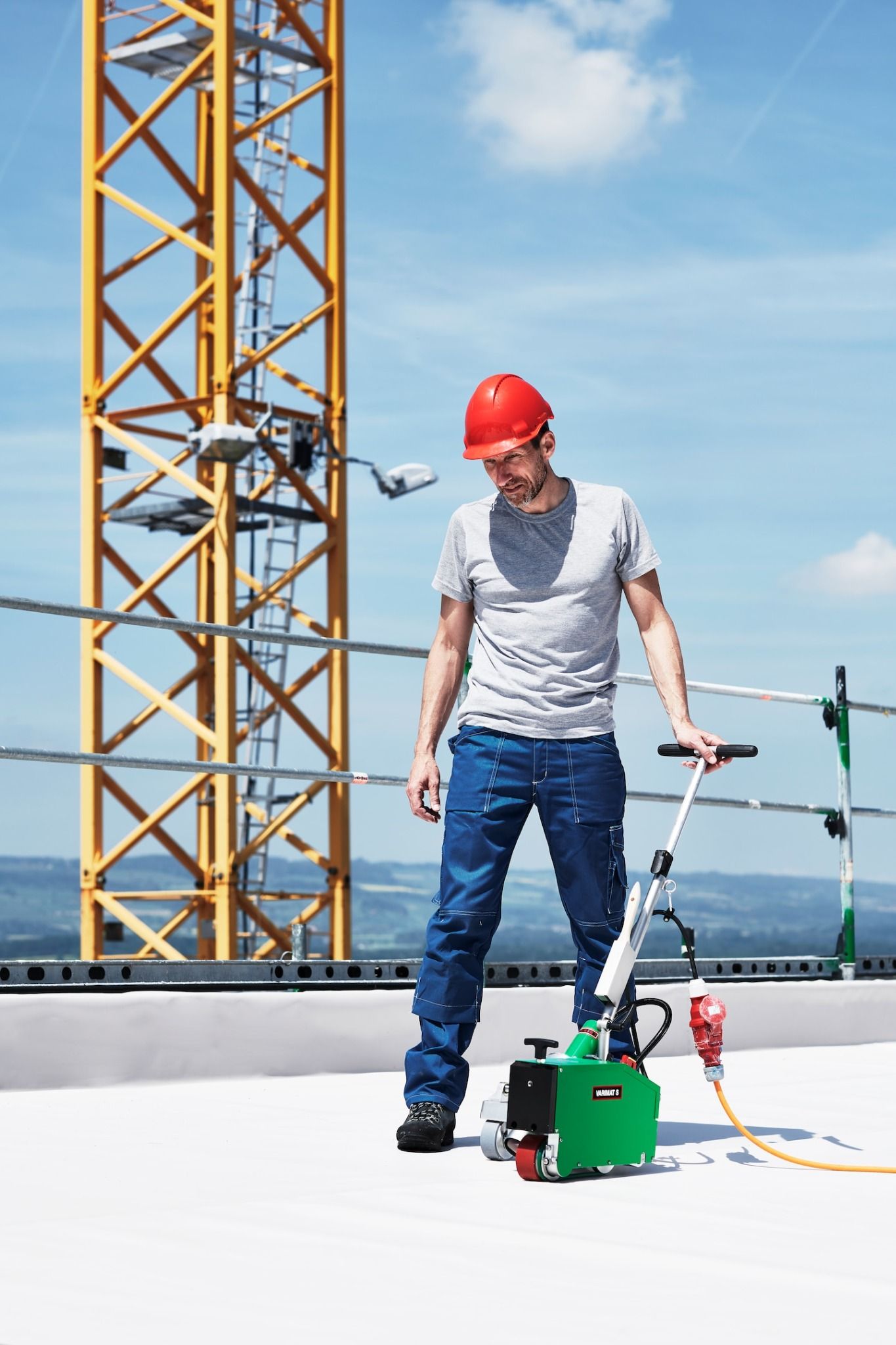 Máy hàn Màng TPO, PVC chống thấm Varimat S