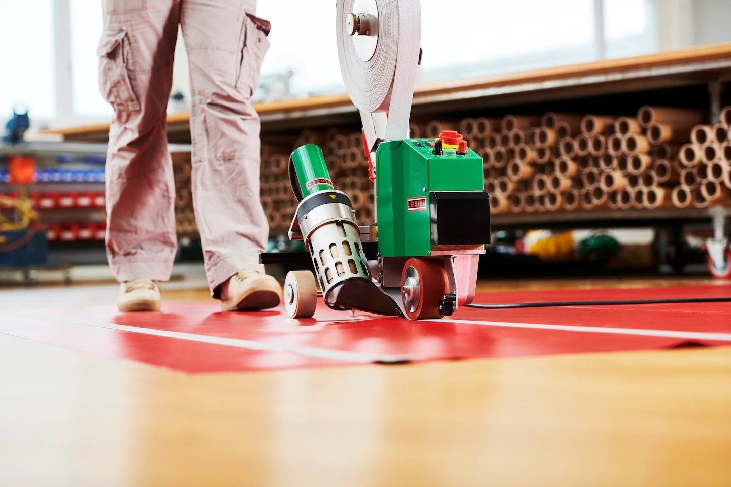 Máy hàn dây đai PVC gia cố TapeMat