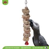 Dây gỗ có chuông đồ chơi chim 29cm | OMP