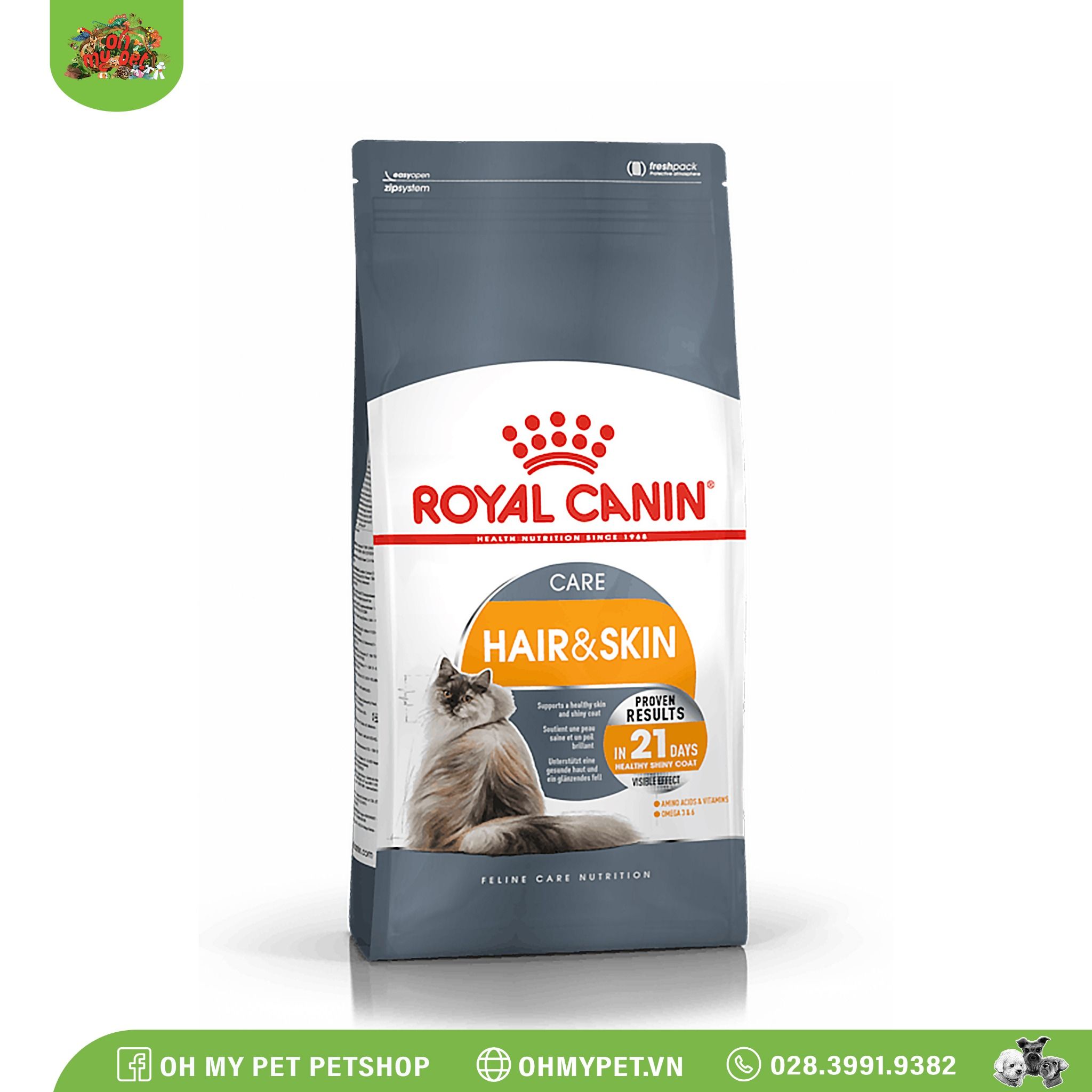 ROYAL CANIN | Thức ăn hạt chăm sóc da, lông cho mèo | Cat Hair & Skin Care