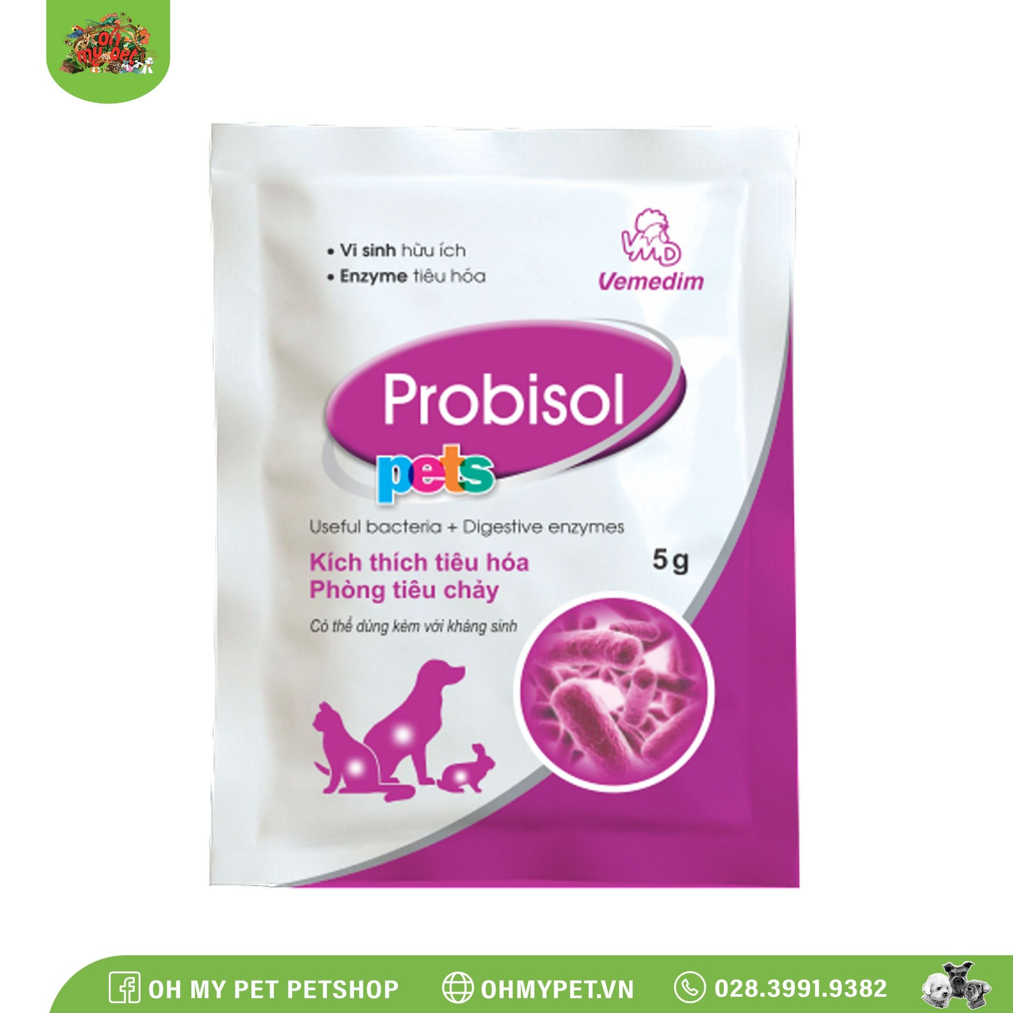 Men tiêu hoá Probisol cho chó mèo | VEMEDIM