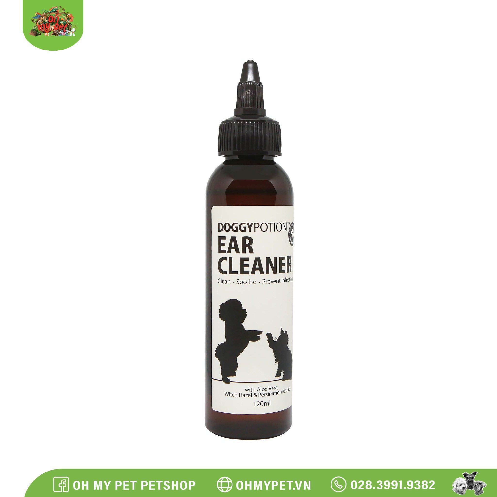 Dung dịch vệ sinh tai chó mèo | Doggy Potion Ear Cleaner 120ml