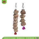 Dây gỗ có chuông đồ chơi chim 29cm | OMP