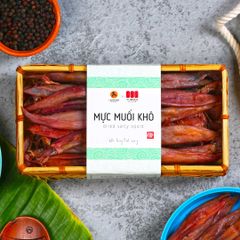 Mực muối khô, 650g, khay mẫu inaka, Yumsea