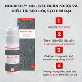 Gel Làm Giảm Sẹo Ngăn Ngừa Sẹo Xấu NOURISIL MD Silicone Scar Gel - 10G