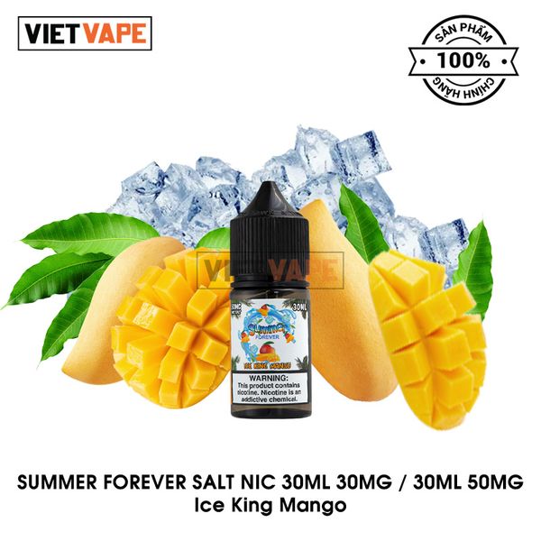 Summer Forever Ice King Mango Salt Nic Tinh Dầu Vape Mỹ