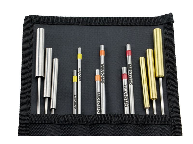 Dùi Nhạc Cụ Gõ Triangle Beaters Set Grover TB-SD, Super Deluxe Set, Alloy 303, steel and Brass Beaters
