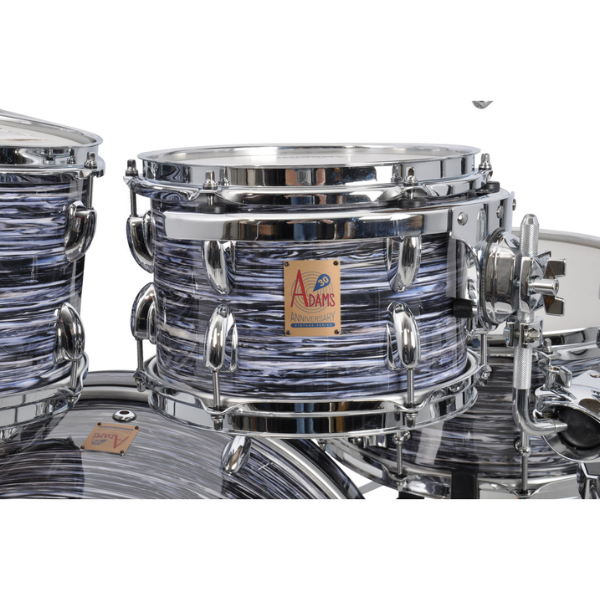 Shellset Adams 30th Anniversary Rock set 5-parts, 22-10-12-14-16, Black Oyster 2 (exclusive Cymbals and hardware)