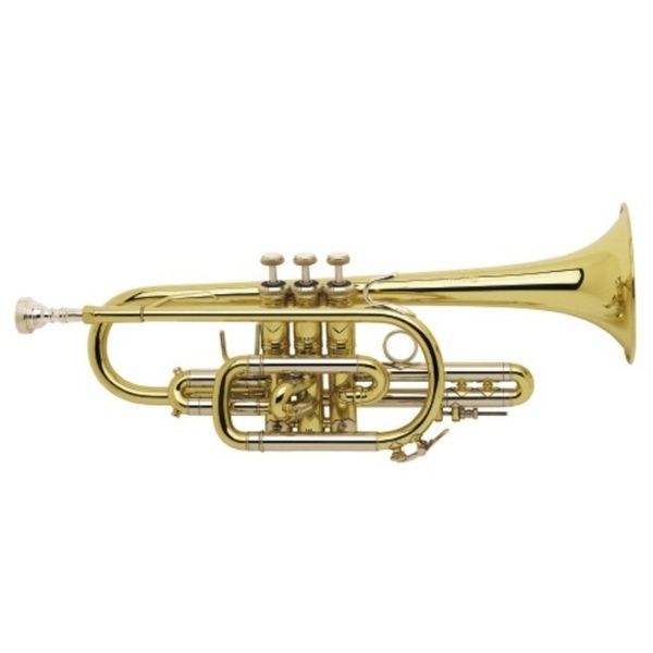 Kèn Cornet Bb Vincent Bach 181 MLG Goldbrass Bell, Laquered