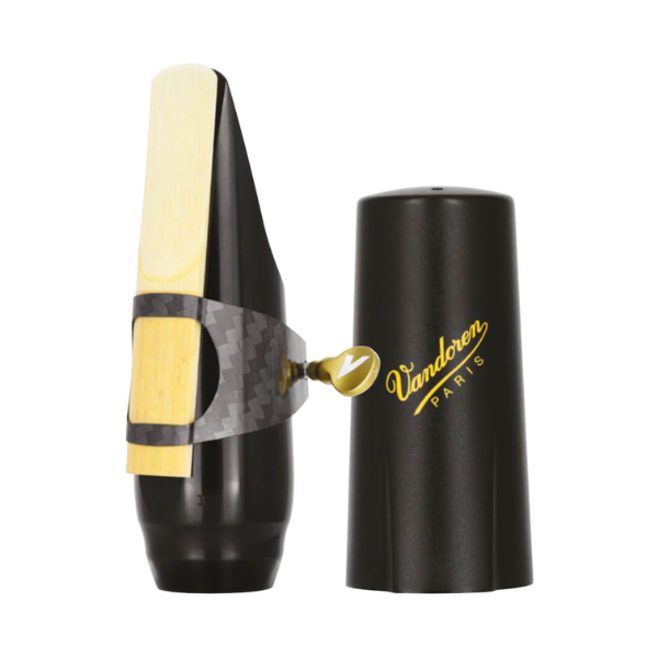 Ligatures Saxophone Alto Vandoren Carbon LC87GOP with Synthetic Cap